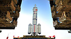 Shenzhou-8, an unmanned spacecraft, and its carrier, Long March 2-F, are transported to the launch pad at the Jiuquan Satellite Launch Center in northwest China's Gansu Province on Wednesday.