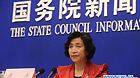 Wu Ping, spokeswoman for China's manned space program, speaks during a press conference about the first docking of China's unmanned spacecraft Shenzhou-8 and its space lab module Tiangong-1, in Beijing, capital of China, Nov. 3, 2011.