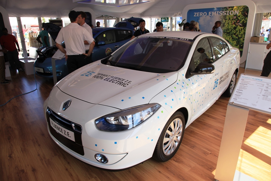 An electric car on display during the Durban climate talks. [Wang Song/China.org.cn]An electric car on display during the Durban climate talks. [Wang Song/China.org.cn]