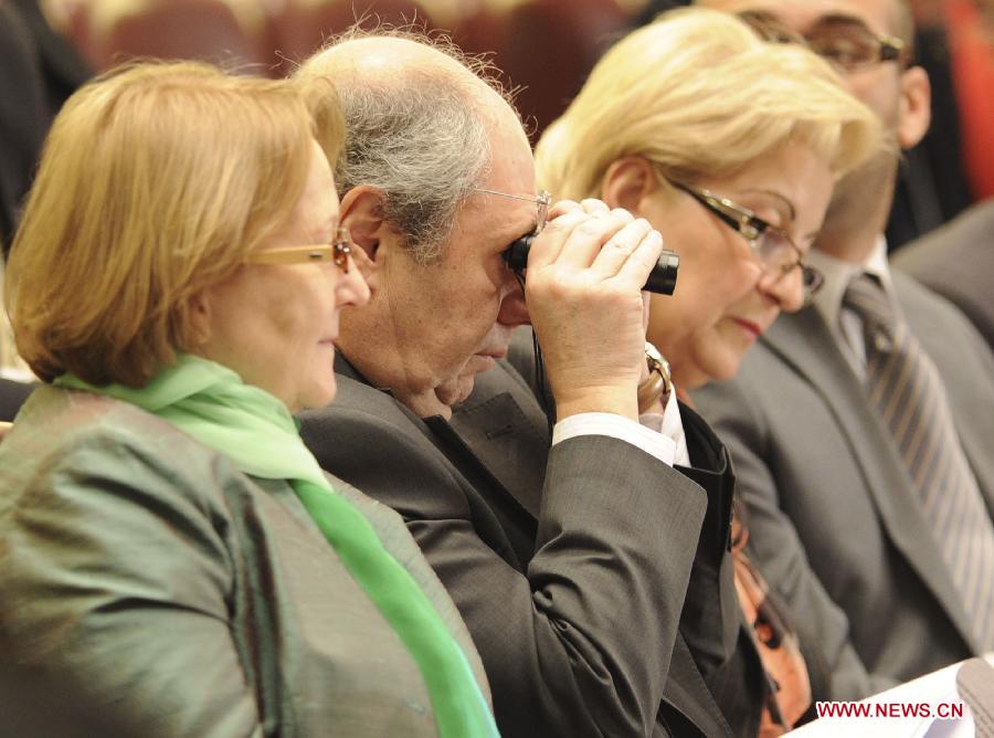 Foreign ambassadors and diplomats audit the Fifth Session of the 11th National Committee of the Chinese People's Political Consultative Conference (CPPCC) at the Great Hall of the People in Beijing, capital of China, March 3, 2012.