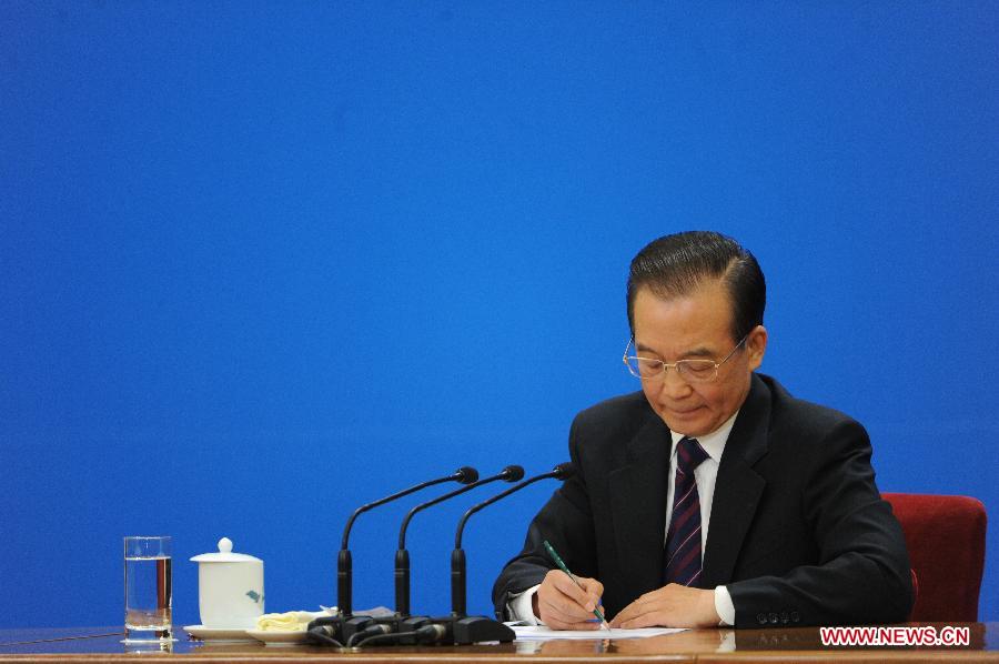 (TWO SESSIONS)CHINA-BEIJING-NPC-PRESS CONFERENCE-PREMIER (CN)