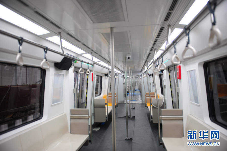 Technicians test communication equipment for subway line 6 (Phrase 1) which will open this September in Beijing, May 9, 2012. 