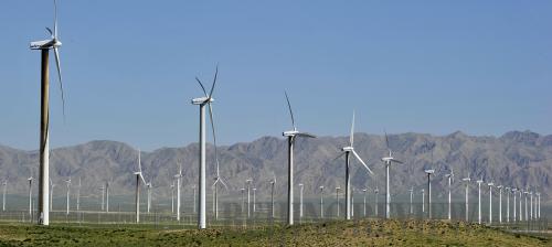 With projects such as the Helan Mountain Wind Power Station, China has overtaken the United States to become the world's largest wind power producing country.