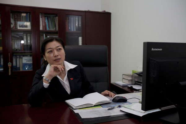 Qian Yan, Party secretary of the China Science and Technology Museum, on Sept 13, 2012.