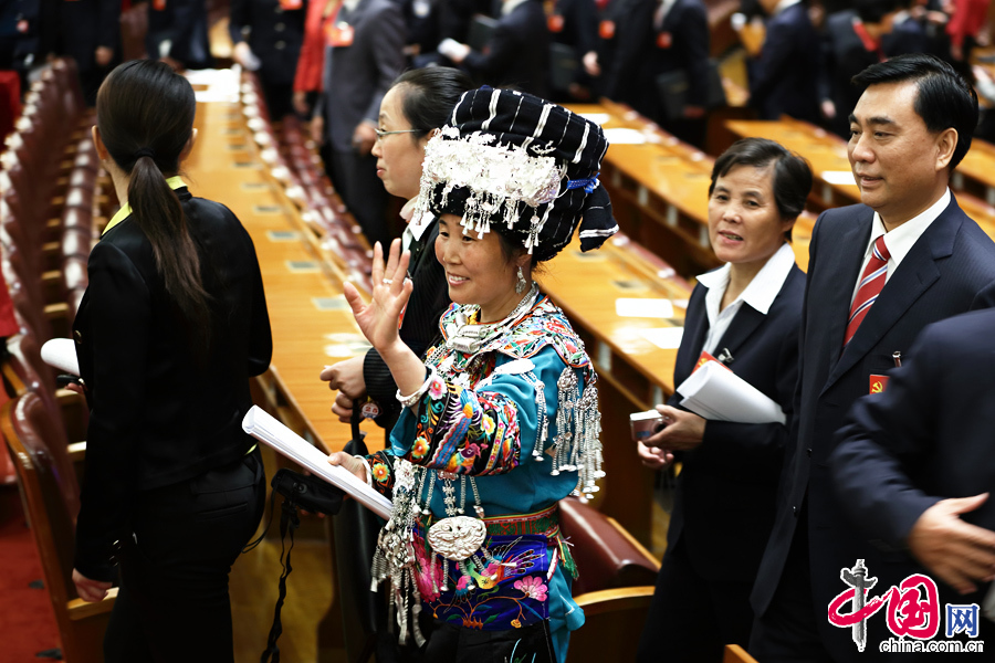 The 18th National Congress of the Communist Party of China (CPC) opens at the Great Hall of the People in Beijing, capital of China, on Nov. 8, 2012.