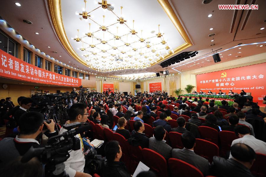 (CPC CONGRESS) CHINA-BEIJING-18TH CPC NATIONAL CONGRESS-PRESS CONFERENCE (CN)