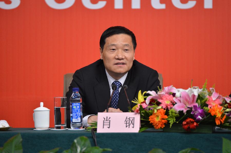 A group interview, with its theme 'reform and scientific development of banks in China', is held by the press center of the 18th National Congress of the Communist Party of China (CPC) in Beijing, capital of China, Nov. 11, 2012.