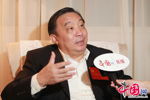  Wang Chen, minister of the State Council Information Office, is in an exclusive interview with China.org.cn on Nov. 12.