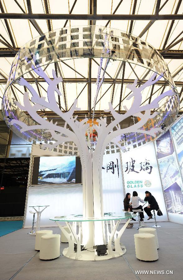 Photo taken on May 14, 2013 shows a displayed photovoltaic product during the 2013 international photovoltaic exhibition in east China's Shanghai Municipality. 