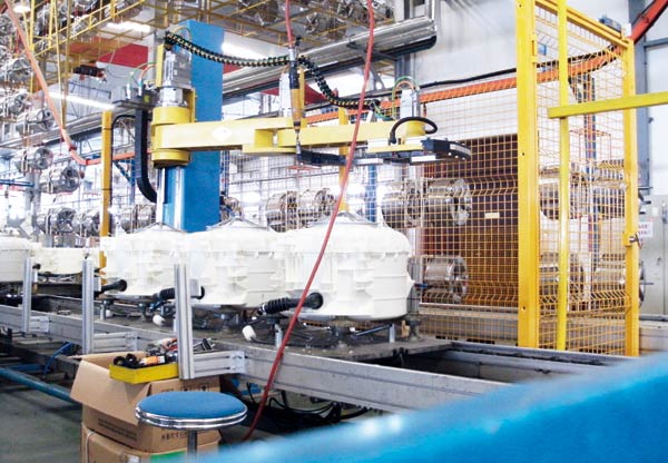 Beko's washing machine production line in Changzhou, Jiangsu Province.