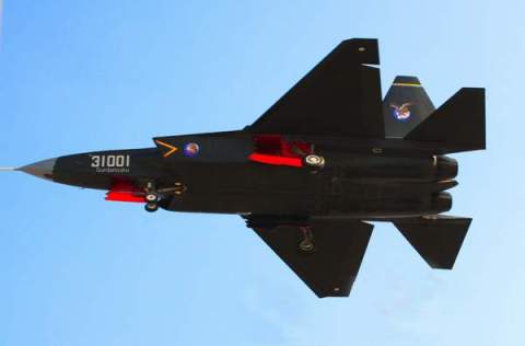 The J-31 is a twin-engine, mid-size fifth-generation jet fighter currently under development. Some military observers predict its variant may be used on aircraft carriers. The J-31 completed its first flight in 2012, but there is as of yet no specific timeframe for when it will enter service.