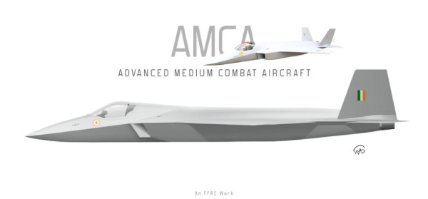 The Advanced Medium Combat Aircraft (AMCA) is a single-seat, twin-engine, fifth-generation stealth multirole fighter developed by India. A 1:8 scale model of the aircraft was unveiled at Aero India 2013. It is expected to take its first flight sometime in the early 2020s.