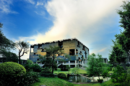 Guangdong University of Technology Library, one of the 'top 10 most beautiful campus libraries in China' by China.org.cn.