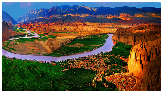 Longwan Village, Gansu Province, one of the 'top 10 most beautiful Chinese villages in 2013' by China.org.cn.