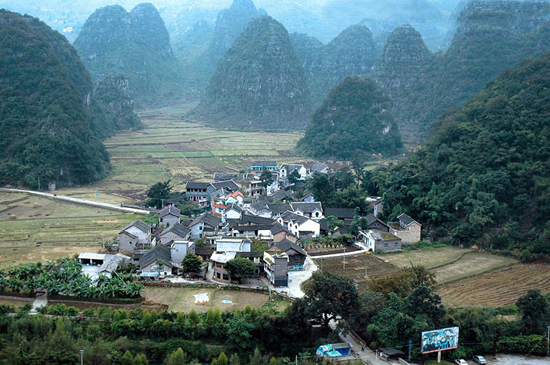 Nahui Village, Guizhou Province,one of the 'top 10 most beautiful Chinese villages in 2013' by China.org.cn. 
