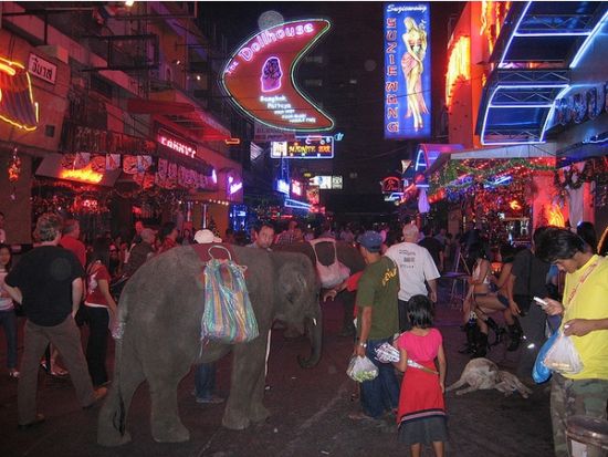 Soi Cowboy, Bangkok, Thailand, one of the 'top 10 red-light districts in the world' by China.org.cn.