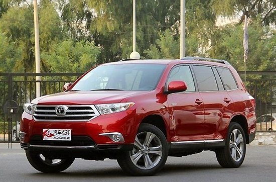 Toyota Highlander, one of the 'top 10 best-selling SUVs in China in 2013' by China.org.cn.