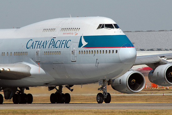 Cathay Pacific Airways, one of the 'top 10 safest airlines in the world' by China.org.cn.
