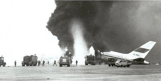 Guangzhou Baiyun Airport Collisions, 1990, one of the 'top 10 most terrifying aircraft hijackings' by China.org.cn.