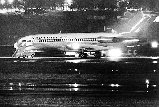 Hijacking of Northwest Airlines Boeing 727, 1971, one of the 'top 10 most terrifying aircraft hijackings' by China.org.cn.