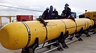 An underwater mapping device provided by U.S. Navy is seen before being loaded on Australian Defence Vessel Ocean Shield and used in searching for the missing Malaysia Airlines Flight MH370, at HMAS Stirling naval base near Perth, Australia, March 30, 2014.