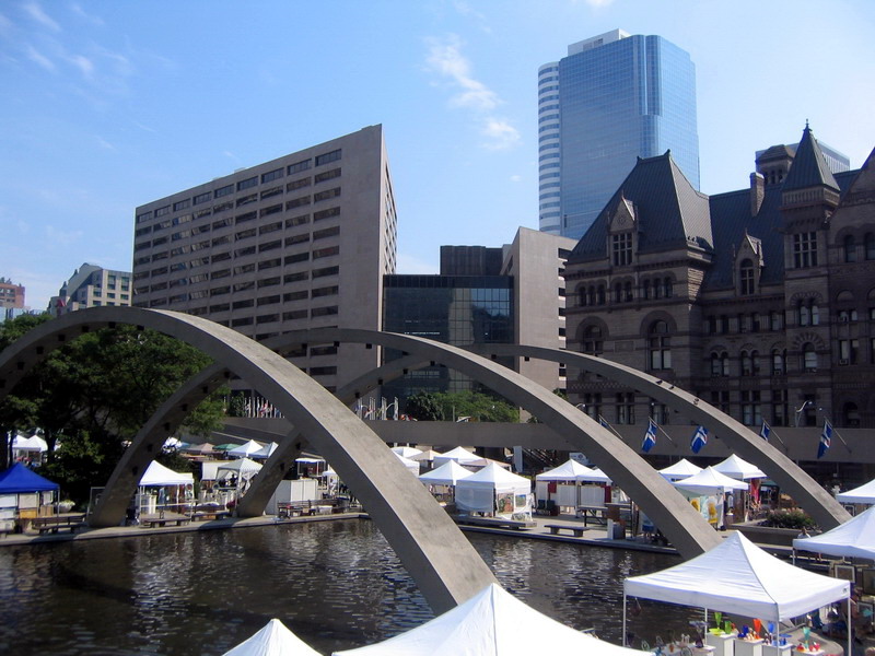 The square of Toronto city hall. [Photo/File photo]