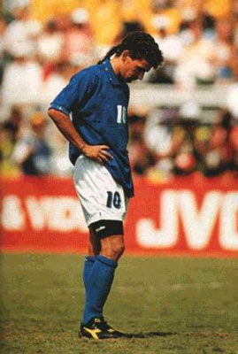 Roberto Baggio, one of the 'Top 10 crying moments of the World Cup' by China.org.cn