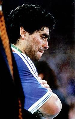 Diego Armando Maradona, one of the 'Top 10 crying moments of the World Cup' by China.org.cn