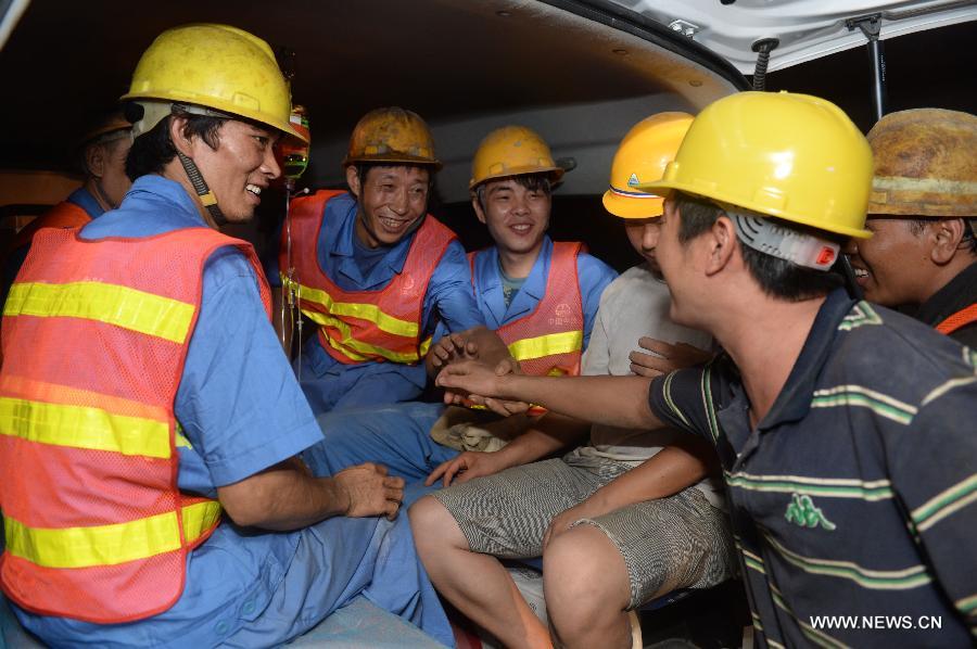 Fourteen workers were rescued out of the tunnel collapse in Yunnan at early hours of Sunday after more than five days of rescue operation. The survivors were sent to a hospital nearby for medical treatment and psychological counseling according to their conditions, local authorities said. However, one person remains missing and the rescue operation continues.