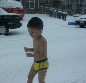 The boy, nicknamed Duoduo, has been known to Chinese people as the &apos;Running Naked Boy&apos; since February 2012, when an online video clip uploaded by his father showed the boy crying while running almost naked in New York in subzero temperature.