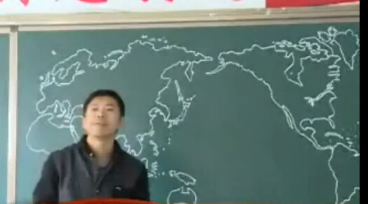 Geography teacher draws world map in four minutes 