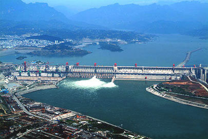 An undated photo of China's Gezhouba dam on the Yangtze River in central China's Hubei Province. [File Photo: sina.com.cn]