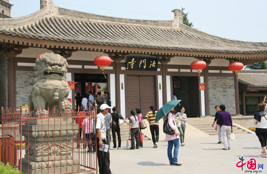 Famen Temple,one of the 'Top 10 temples for Spring Festival prayers' by China.org.cn.