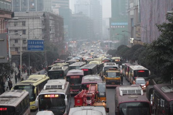 Chongqing, one of the 'Top 10 Chinese cities with the worst traffic' by China.org.cn