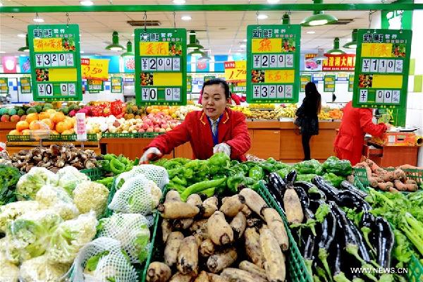 China's consumer price index (CPI) increased 1.4 percent year on year in 2015, down from a 2 percent increase in 2014 and 2.6 percent in 2013, the National Bureau of Statistics (NBS) said in a statement on Saturday