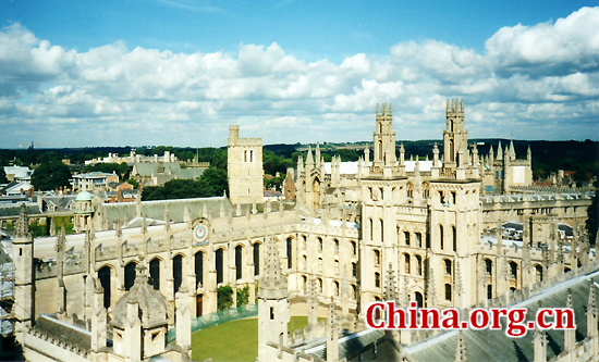 University of Oxford, one of the 'top 10 science institutions in the world' by China.org.cn.