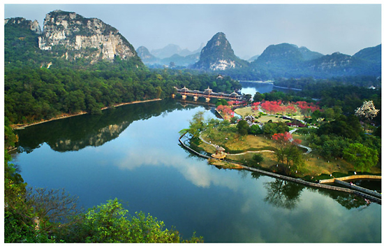Liuzhou, Guangxi Province, one of the 'top 10 cleanest cities in China' by China.org.cn.