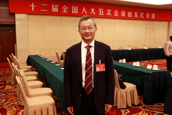 Sun Mingbo, chairman of Tsingtao Brewery and a deputy to the National People's Congress [Photo / China.org.cn]