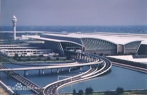 Shanghai Pudong International Airport, one of the 'top 10 world's busiest passenger airports' by China.org.cn.