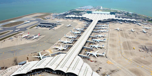 Hong Kong International Airport, one of the 'top 10 world's busiest passenger airports' by China.org.cn.