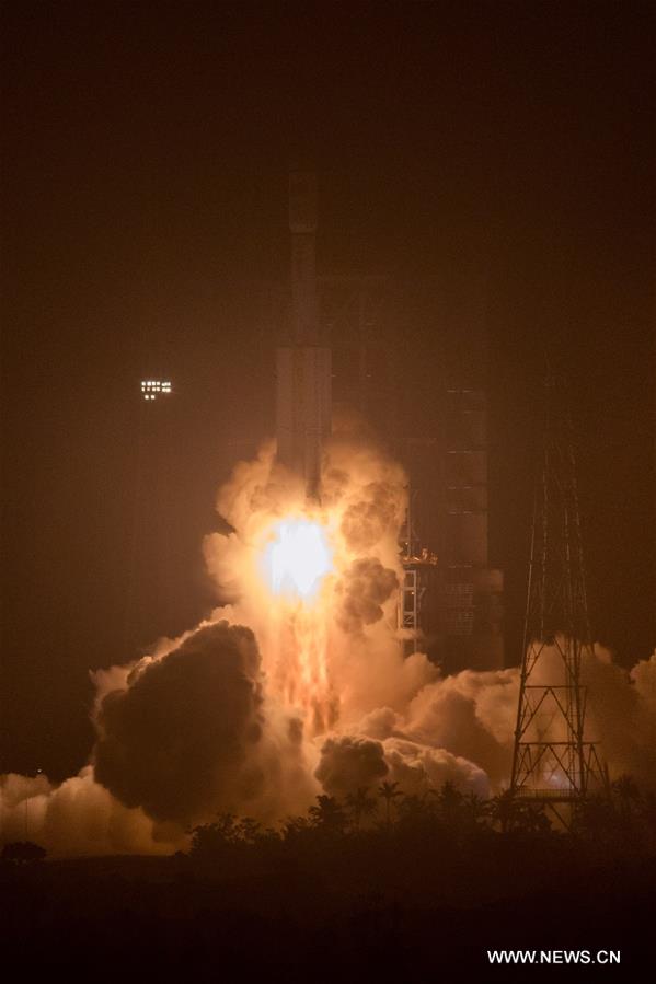 China launches 1st cargo spacecraft