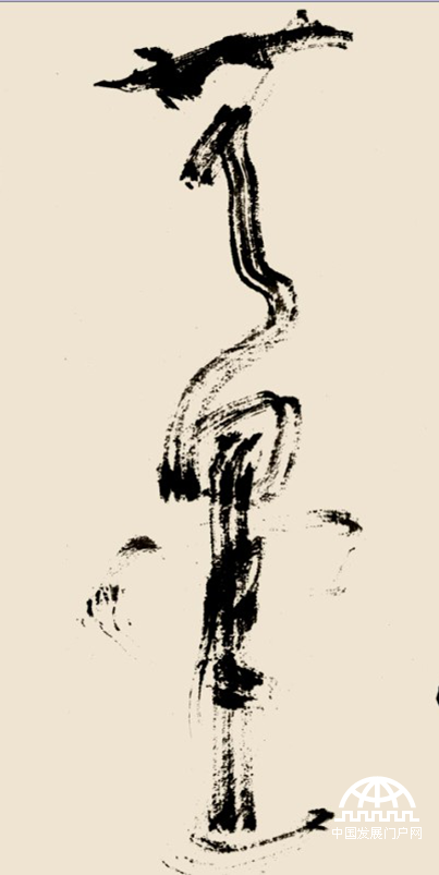 林散之草书代表作《许瑶诗 论怀素草书》（特写）