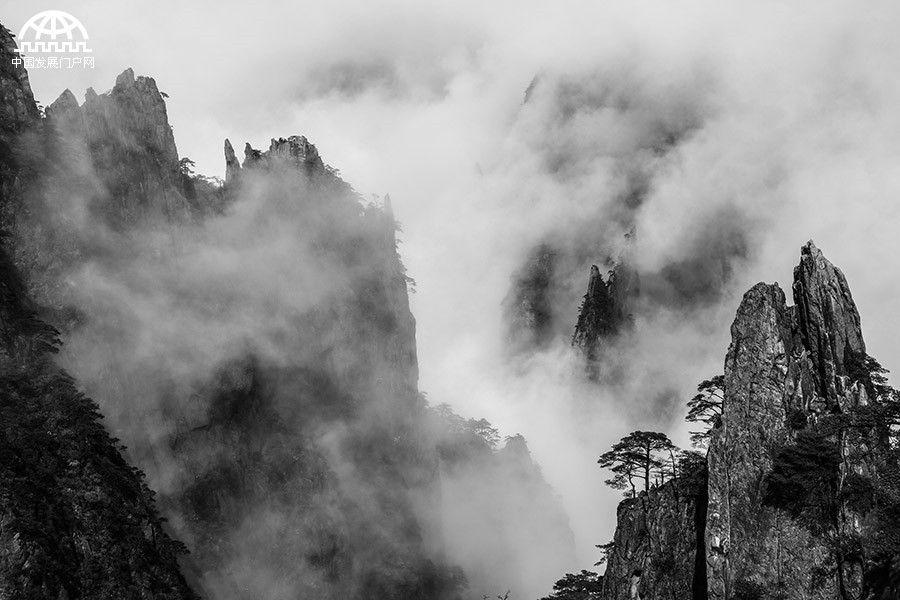 黄山:有一种惊艳叫山峦峡谷升腾起袅袅的云烟